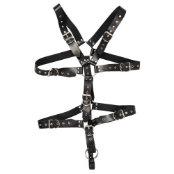 Zado Harnais Complet en Cuir avec Anneau Pénien Leathercock S/L